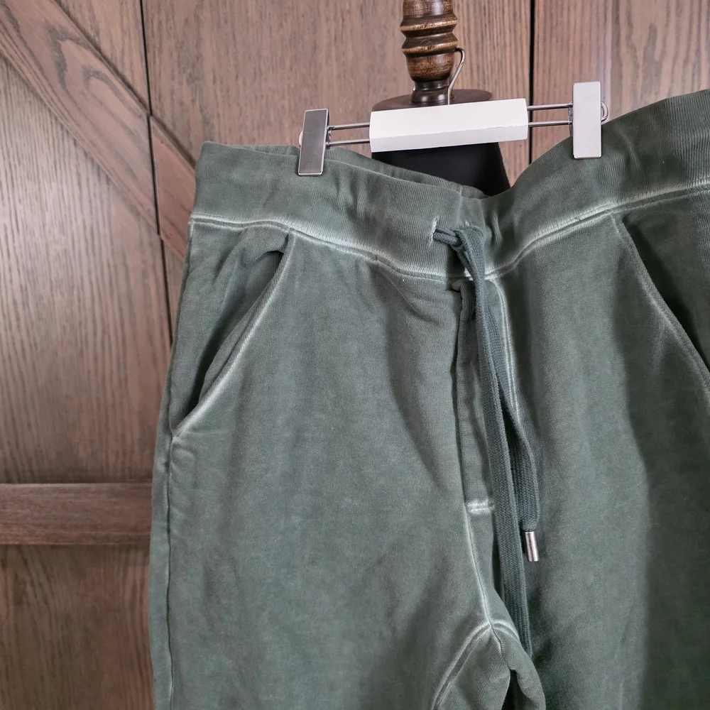 Veronica Beard Olive Green Track Joggers - Picture 2 of 3